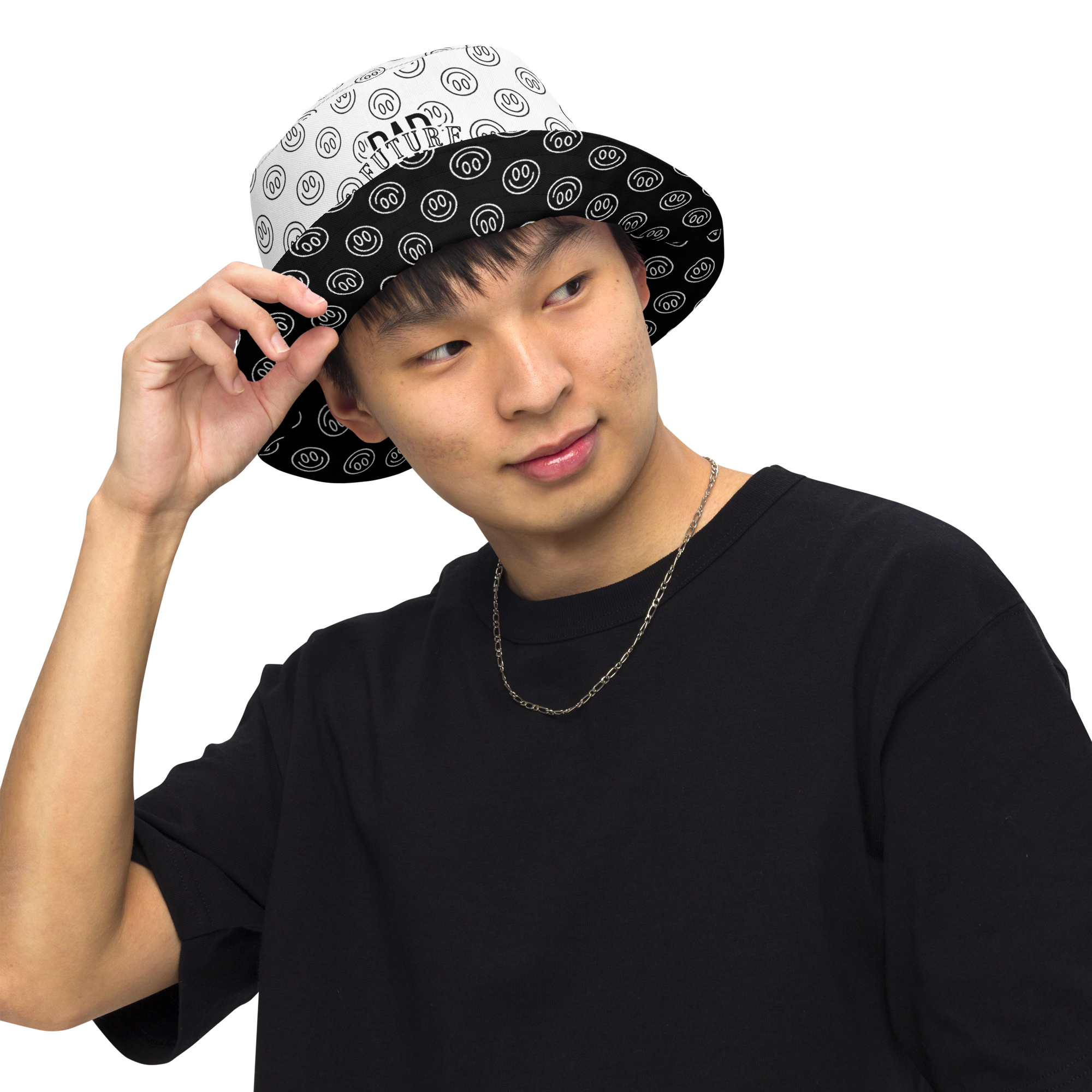 Smile Reversible bucket hat