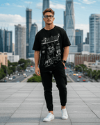 G West Demon Cat Breakout Oversized T-Shirt Mens