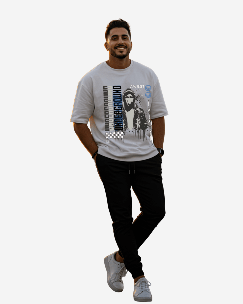 G West Underground Oversized Men's T-Shirt