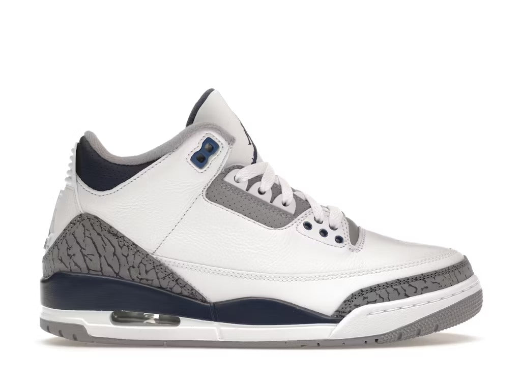 JORDAN RETRO 3 WHITE NAVY