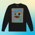 Embrace Imperfection: Monster Doodle Green Blue Orange Black: Long-Sleeve Shirt