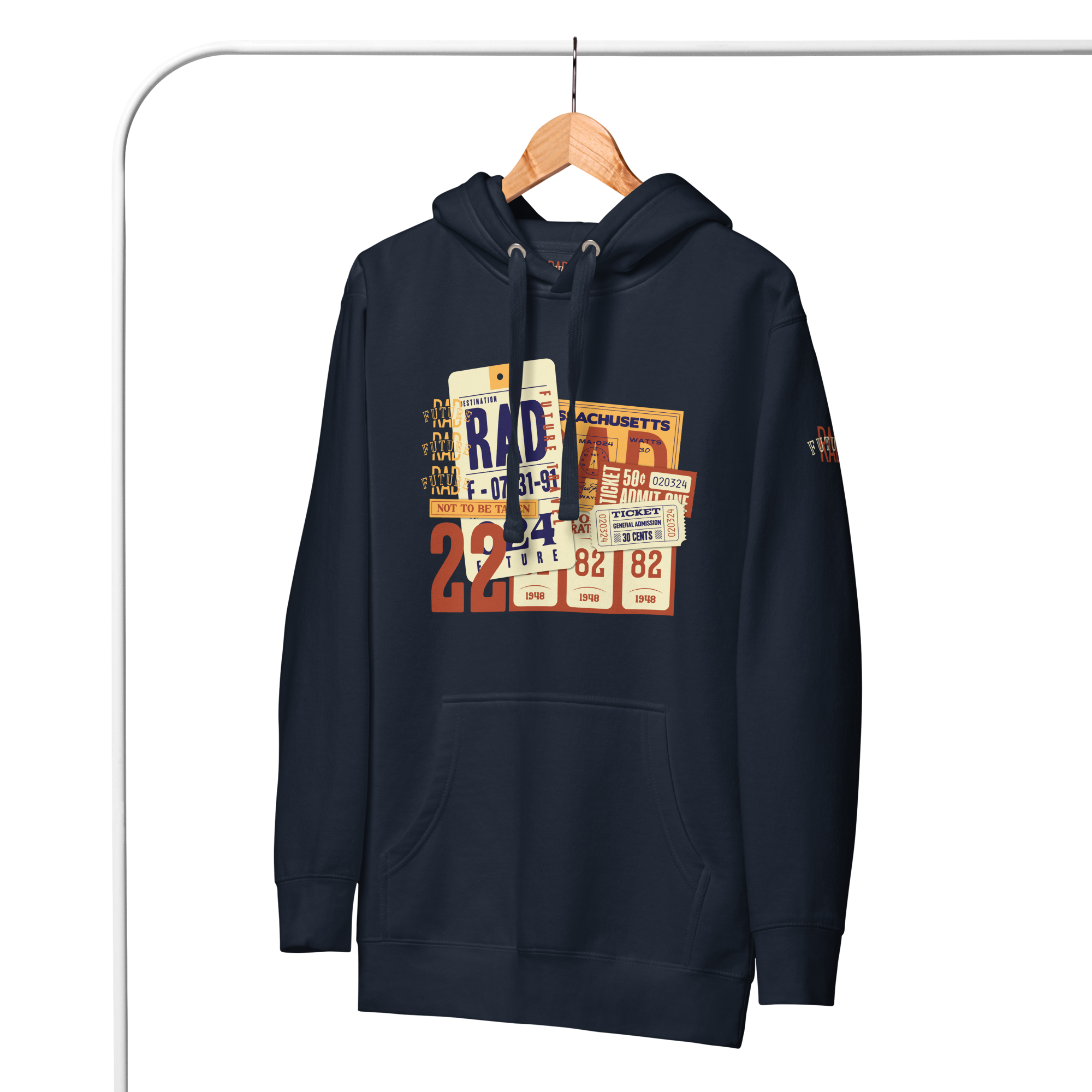 Unisex Hoodie - Vintage Inspired Digital Collage
